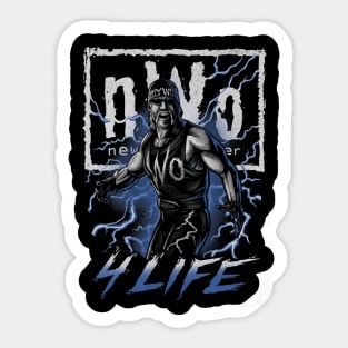 Hulk Hogan Hollywood nWo 4 Life Sticker